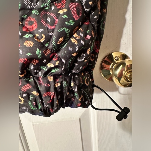 FARM RIO Anthropologie M Reversible Metallic Borogodo Puffer Maximalist Bling - Picture 16 of 16